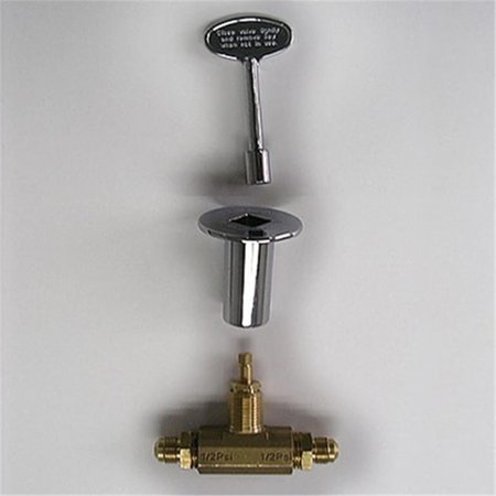 TRETCO Integrated Valve with Chrome Face Plate & Key 805-CR